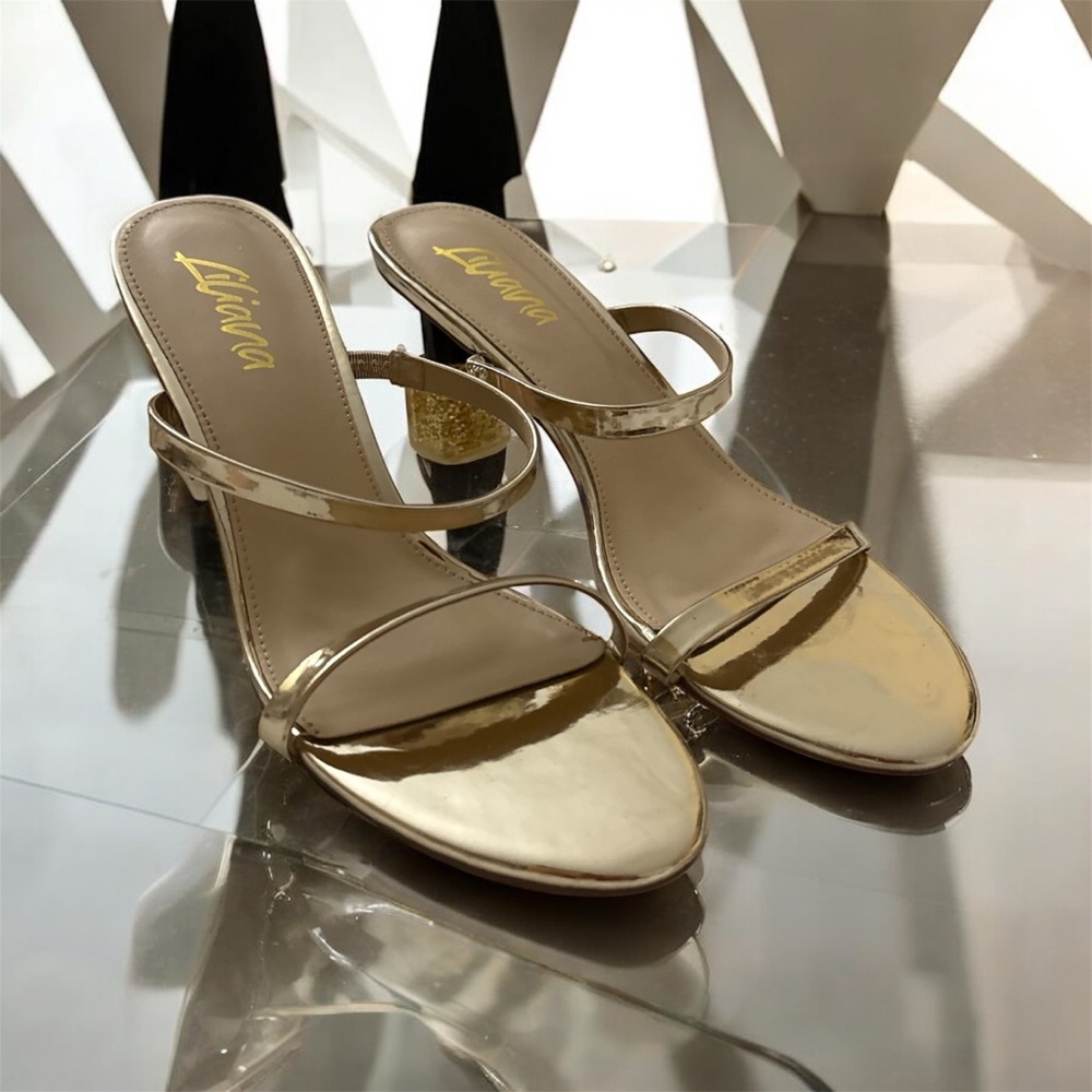 Elegant Gold Heels